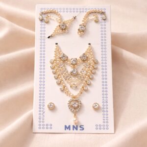 लक्ज़री चाँदी का पूर्ण शृंगार सेट – श्रीनाथजी एवं लालनजी के लिए राजसी मुकुट, माला, कुंडल व शीशफूल सहित